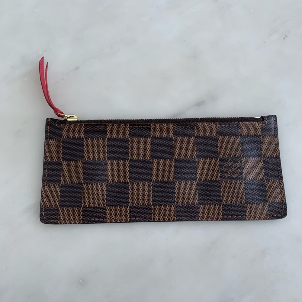 LV Damier Josephine Wallet Insert Zippered